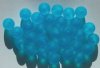 30 10mm Round Matte Aqua Vintage Acrylics